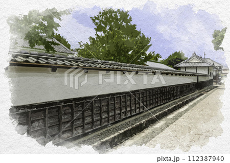 水彩画風 松代 真田邸 長野県長野市 水彩画風 松代 真田邸 長野県長野市 112387940