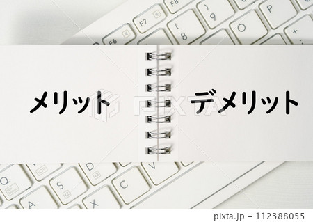 キーボードが背景のキーワード単語素材 112388055