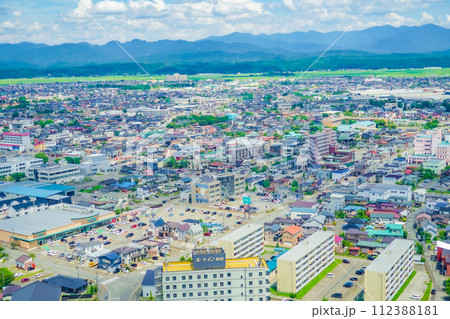 セリオン（秋田市ポートタワー）からの秋田市の風景 112388181