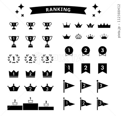 ランキングアイコンセット ランキングアイコンセット 112388412