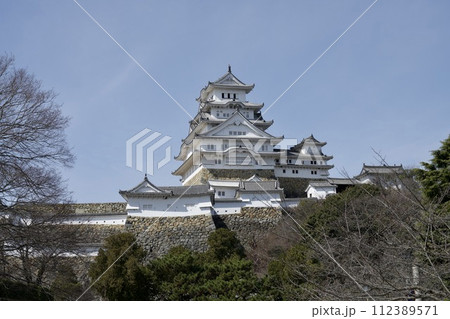姫路市立動物園の園内から見える姫路城 姫路市立動物園の園内から見える姫路城 112389571