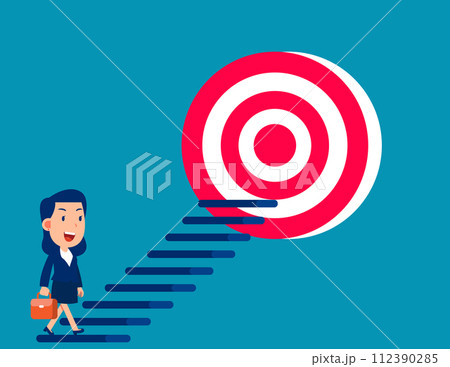 Business economic and goal achievement. Business upward vector illustration Business economic and goal achievement. Business upward vector illustration 112390285