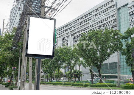 blank billboard for advertisement 112390396