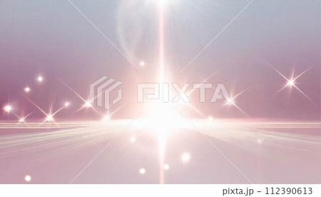 光　輝く　プリズム　フレア　宝石　キラキラ　イメージ　壁紙　背景　フレーム 112390613