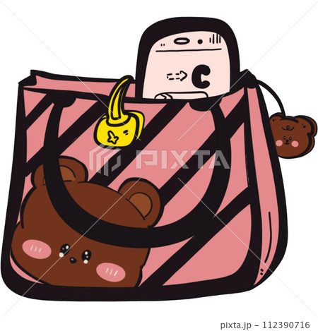 The illustration of a tote bag 112390716
