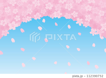 桜の背景イラスト 112390732