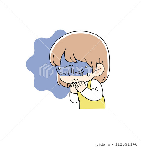 体調不良の女性 112391146