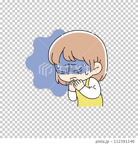 体調不良の女性 112391146