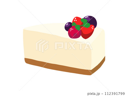 レアチーズケーキのイラスト素材 [112391799] - PIXTA
