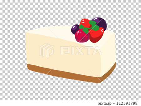 レアチーズケーキ 112391799