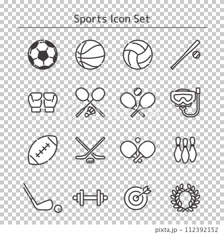 sport icon set 112392152