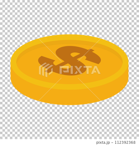 ドルコインのアイコン。USDのアイコン。ベクター。 112392368