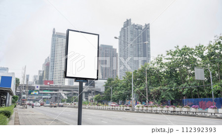 blank billboard for advertisement 112392393