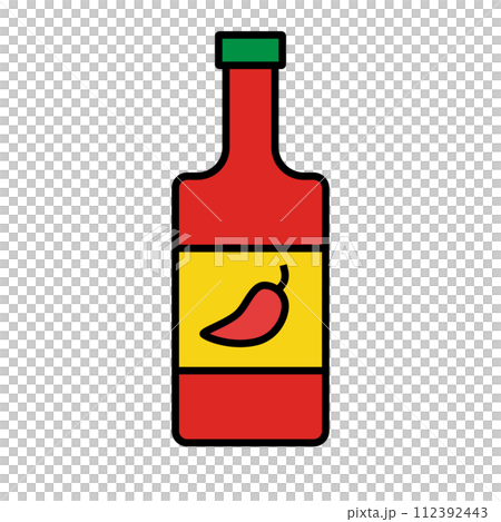 ホットソースのアイコン。ベクター。 ホットソースのアイコン。ベクター。 112392443