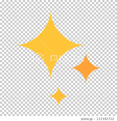 キラキラのアイコン。煌めき。キレイ。ベクター。 112392722