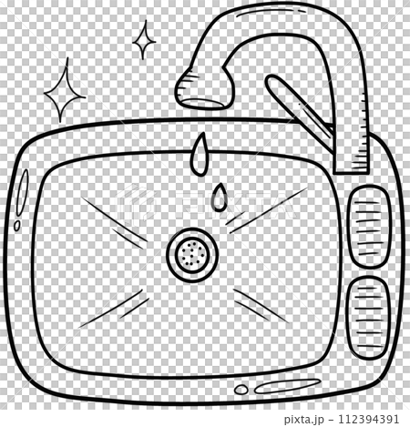 coloring book art supply of sink coloring book art supply of sink 112394391