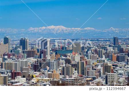 十勝岳連峰と札幌市街_5092 十勝岳連峰と札幌市街_5092 112394667