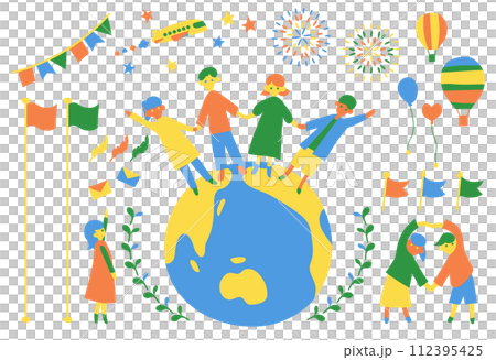 The earth and children 112395425