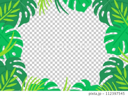 Frame material designed for summer resorts. Exotic and cute simple background material from the south. 112397545