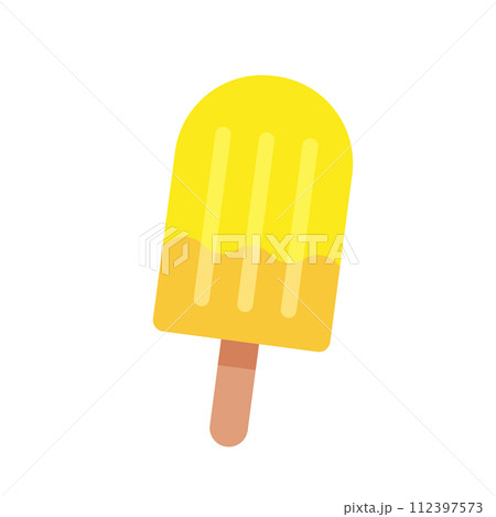 夏に食べたいアイスキャンディーのイラスト。おしゃれでシンプルなかわいいアイコン素材。 夏に食べたいアイスキャンディーのイラスト。おしゃれでシンプルなかわいいアイコン素材。 112397573