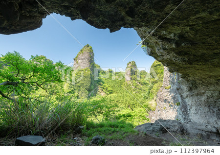 大不動岩屋からの眺め 大不動岩屋からの眺め 112397964