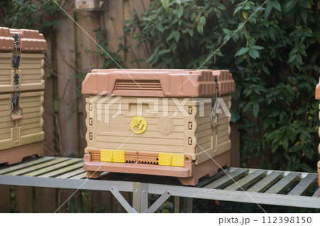 Compost Bin on Garden Table Compost Bin on Garden Table 112398150