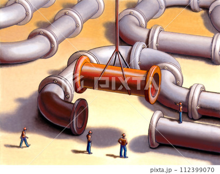Pipes network 112399070