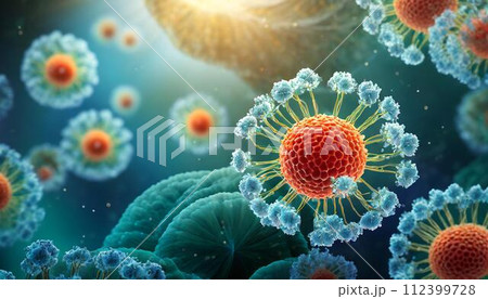 病原菌ウイルスのイメージ 112399728