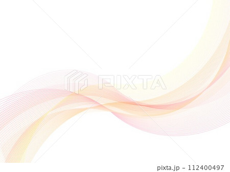 線の曲線ピンク 線の曲線ピンク 112400497