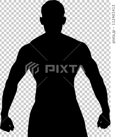 muscular male model - Stock Illustration [112401413] - PIXTA