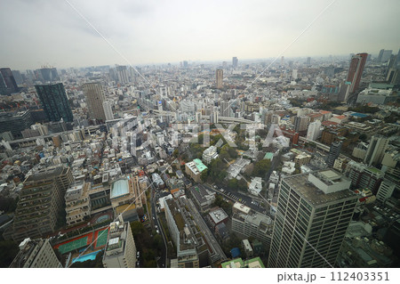 【東京の街並み】麻布台ヒルズより 【東京の街並み】麻布台ヒルズより 112403351