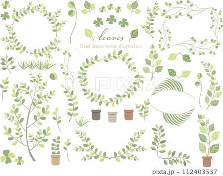 オシャレな植物のイラスト素材 112403537