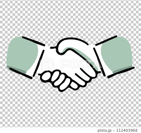 Vector illustration material of hands shaking hands Vector illustration material of hands shaking hands 112403968