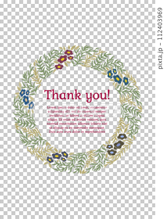 Classic wreath frame design 2 112403969