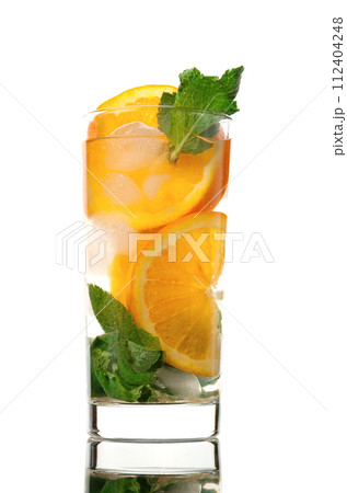 Mojito orange cocktail. 112404248