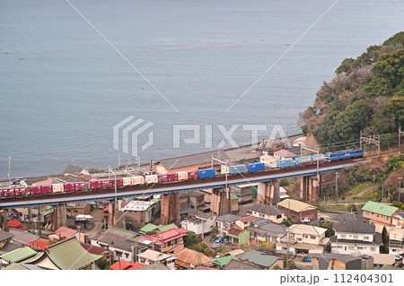 東海道本線　根府川ー早川　JR貨物　EF210-343（新鶴見） 112404301