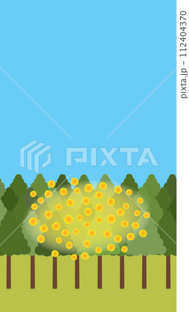 飛散量が非常に多いスギ花粉の風景 112404370