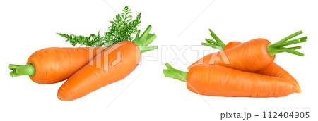 Carrot isolated on white background with full depth of field 112404905