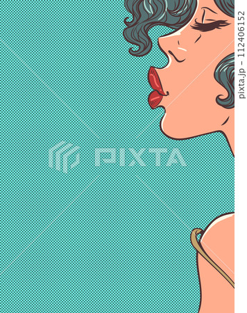 Great deals in cosmetics and personal care stores. Beauty studio for girls. The girl stretches out her lips. Great deals in cosmetics and personal care stores. Beauty studio for girls. The girl stretches out her lips. 112406152
