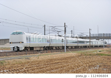 北陸本線　加賀笠間ー美川　JR西日本　683系4000番台　T46編成（金沢）　サンダーバード 112406804