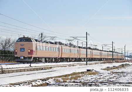 北陸本線 丸岡ー芦原温泉 JR西日本 485系 A01編成(京都) 雷鳥 北陸本線 丸岡ー芦原温泉 JR西日本 485系 A01編成(京都) 雷鳥 112406835