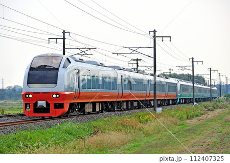 常磐線　羽鳥ー岩間　JR東日本　E653系　K351＋K307編成（勝田）　フレッシュひたち 112407325