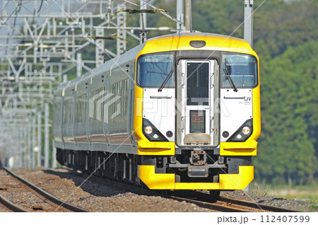 総武本線　佐倉ー物井　JR東日本　E257系500番台　NB-06編成（幕張）　しおさい 112407599