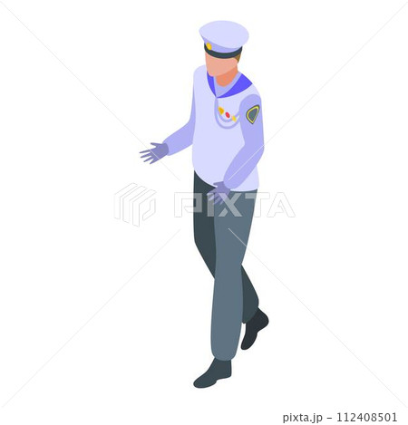 Aircraft carrier sailor icon. Isometric of aircraft carrier sailor vector icon for web design isolated on white background 112408501