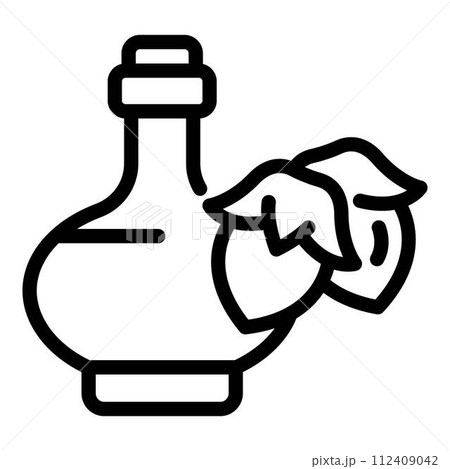 Care jojoba oil icon. Outline care jojoba oil vector icon for web design isolated on white background 112409042