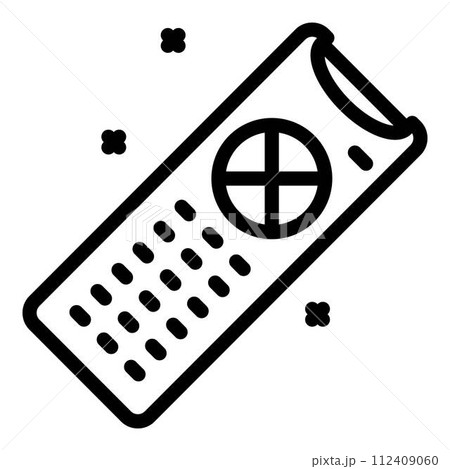 Remote control icon. Outline remote control vector icon for web design isolated on white background Remote control icon. Outline remote control vector icon for web design isolated on white background 112409060