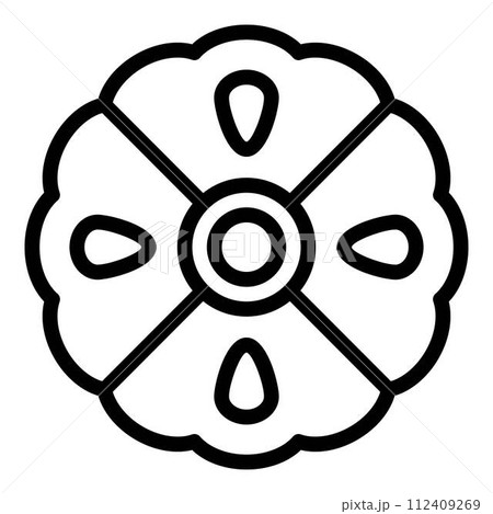 Tea bergamot icon. Outline tea bergamot vector icon for web design isolated on white background Tea bergamot icon. Outline tea bergamot vector icon for web design isolated on white background 112409269