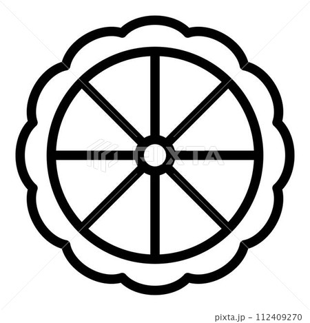 Lemon bergamot icon. Outline lemon bergamot vector icon for web design isolated on white background Lemon bergamot icon. Outline lemon bergamot vector icon for web design isolated on white background 112409270