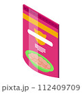 Kitten pack food icon. Isometric of kitten pack food vector icon for web design isolated on white background 112409709