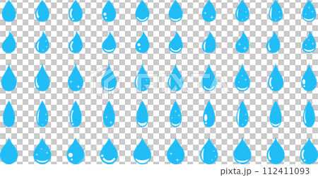 カラーの水滴マークのセット 112411093